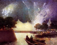 Ferdinand du Puigaudeau - Fireworks over the Port